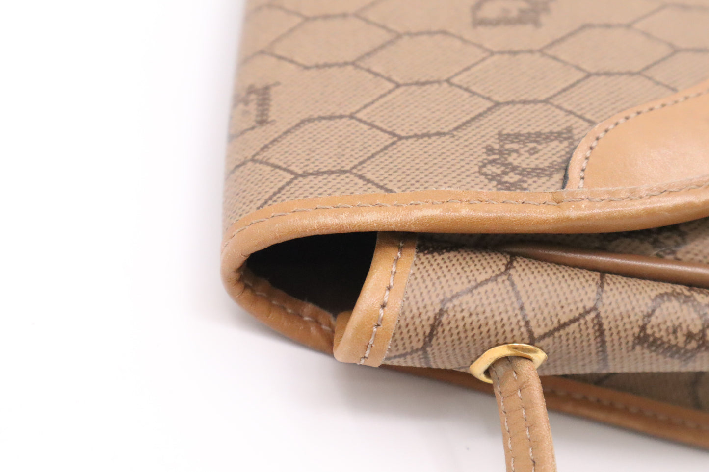 Dior Crossbody Bag in Brown Honeycomb Canvas