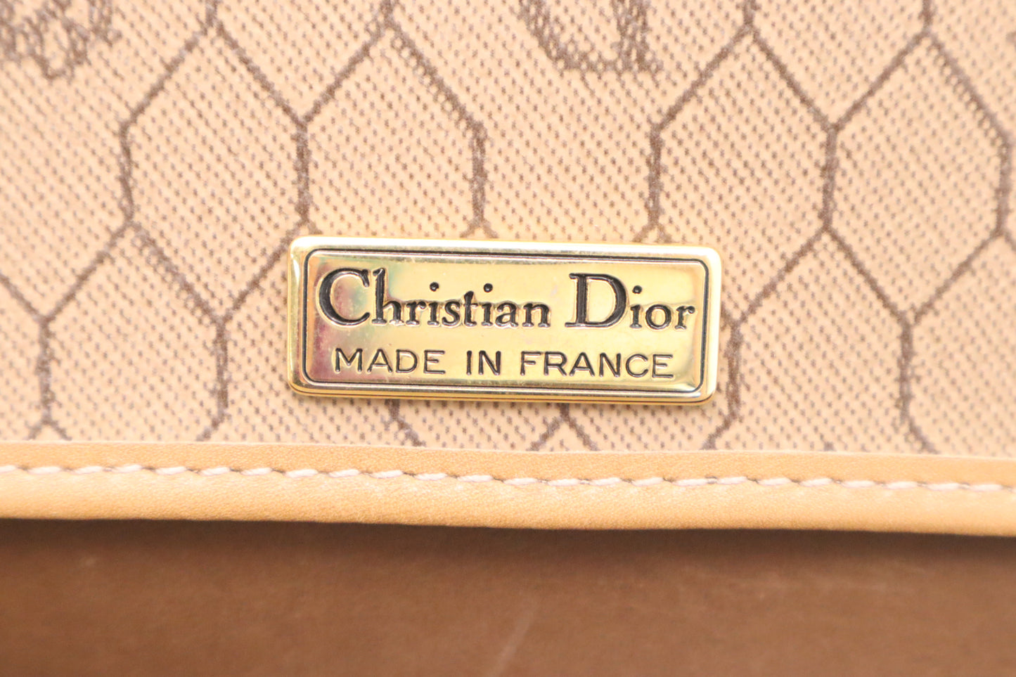 Dior Crossbody Bag in Brown Honeycomb Canvas