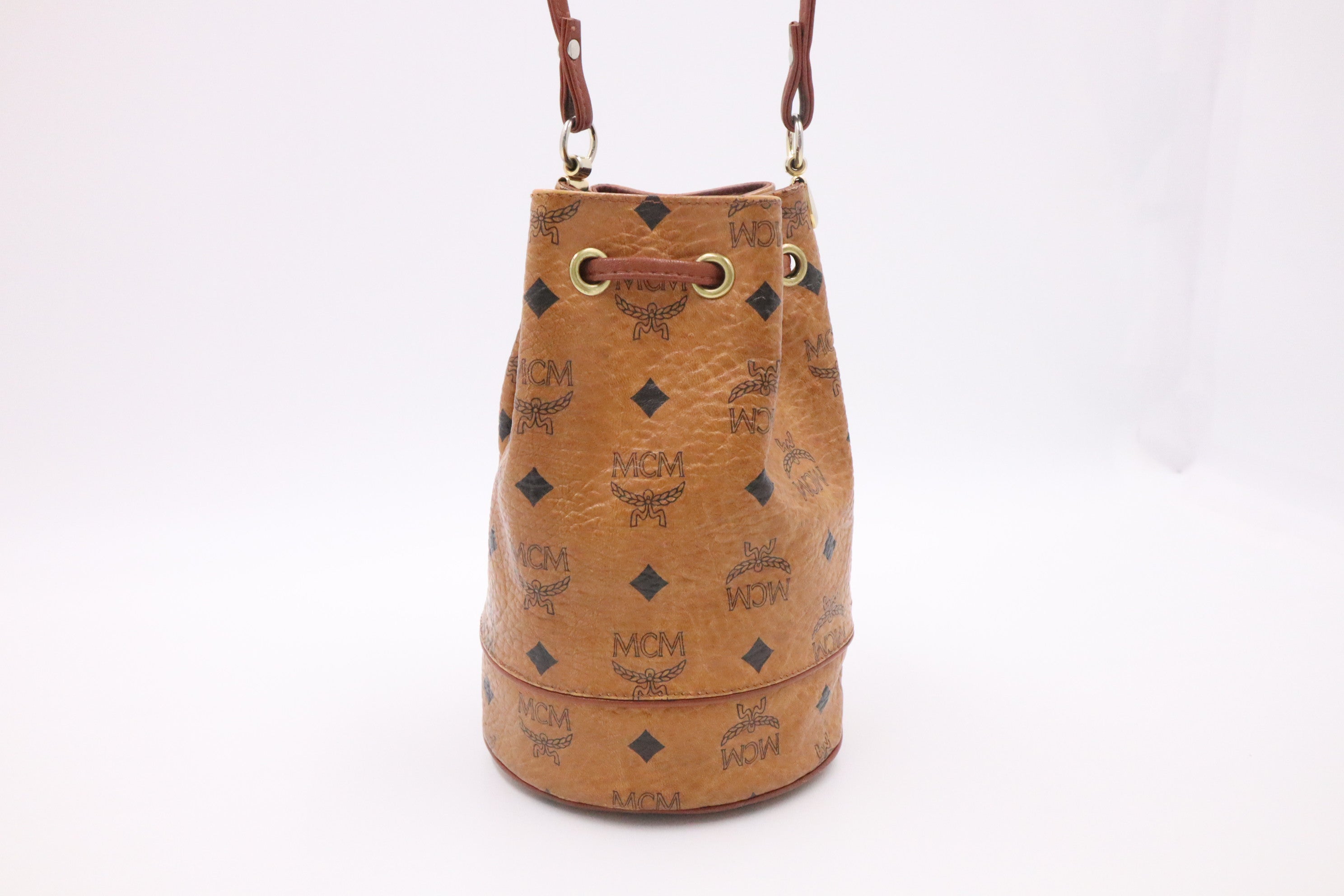 Mcm mini bucket bag best sale