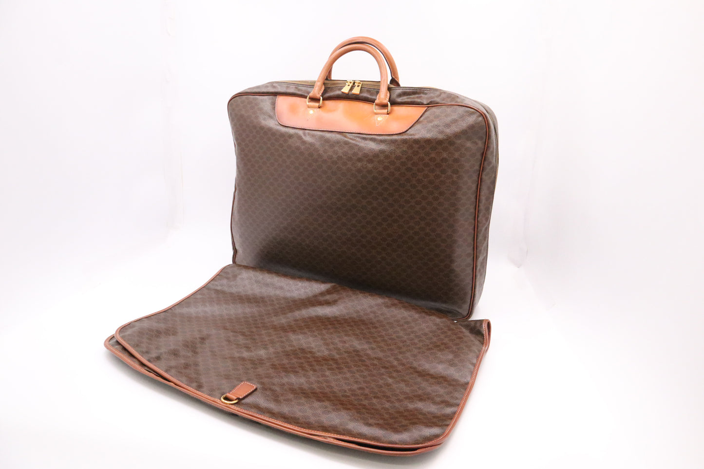 Celine Travel Bag in Brown Macadam Canvas