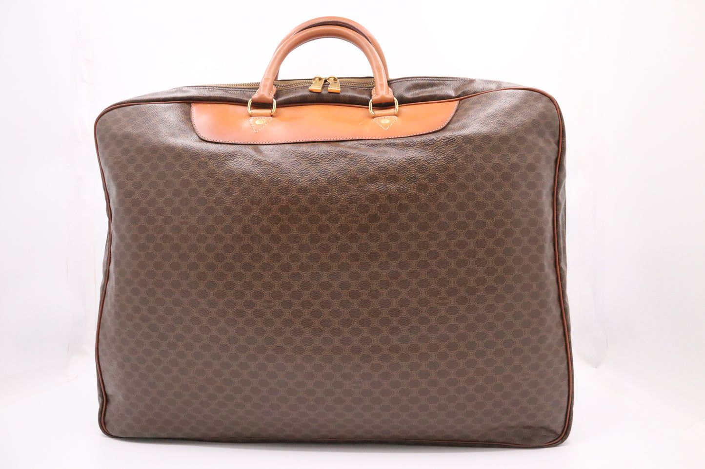 Celine Travel Bag in Brown Macadam Canvas