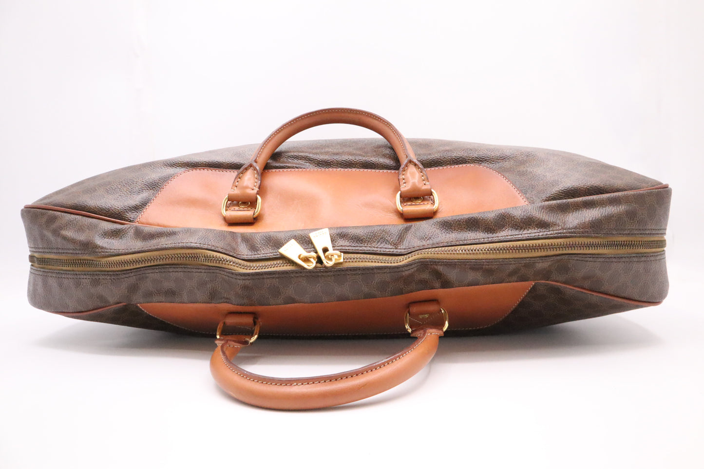 Celine Travel Bag in Brown Macadam Canvas