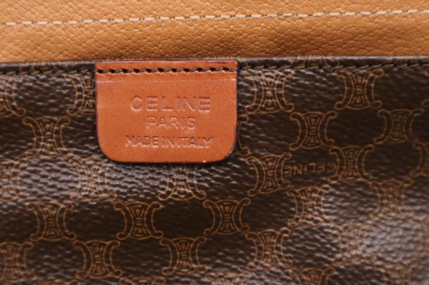 Celine Travel Bag in Brown Macadam Canvas