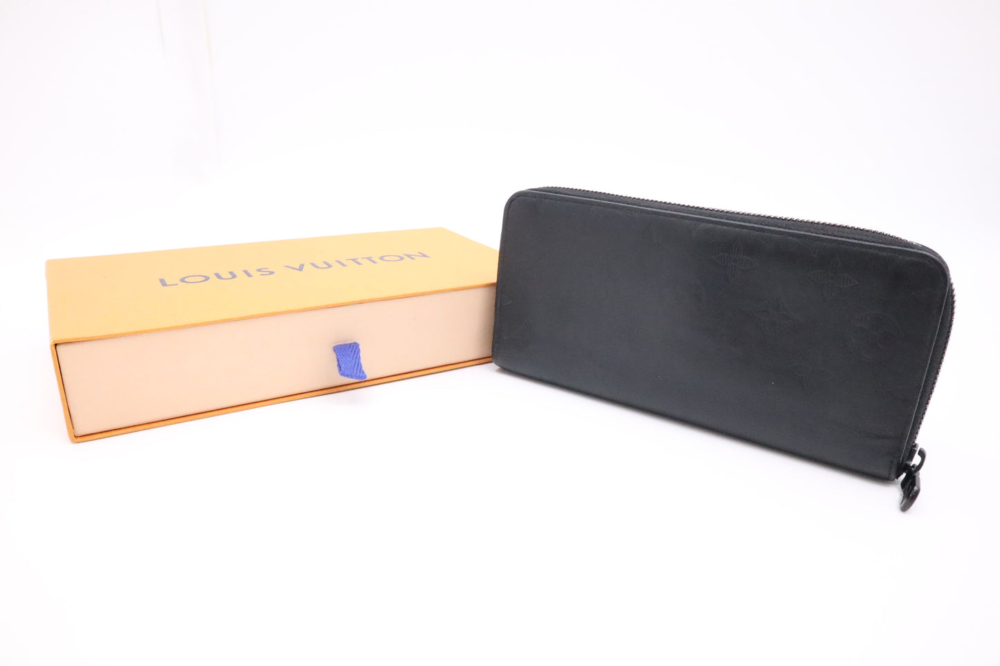 Louis Vuitton Long Zippy Wallet in Shadow Leather