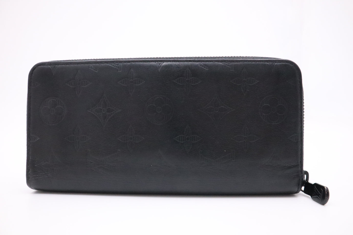 Louis Vuitton Long Zippy Wallet in Shadow Leather