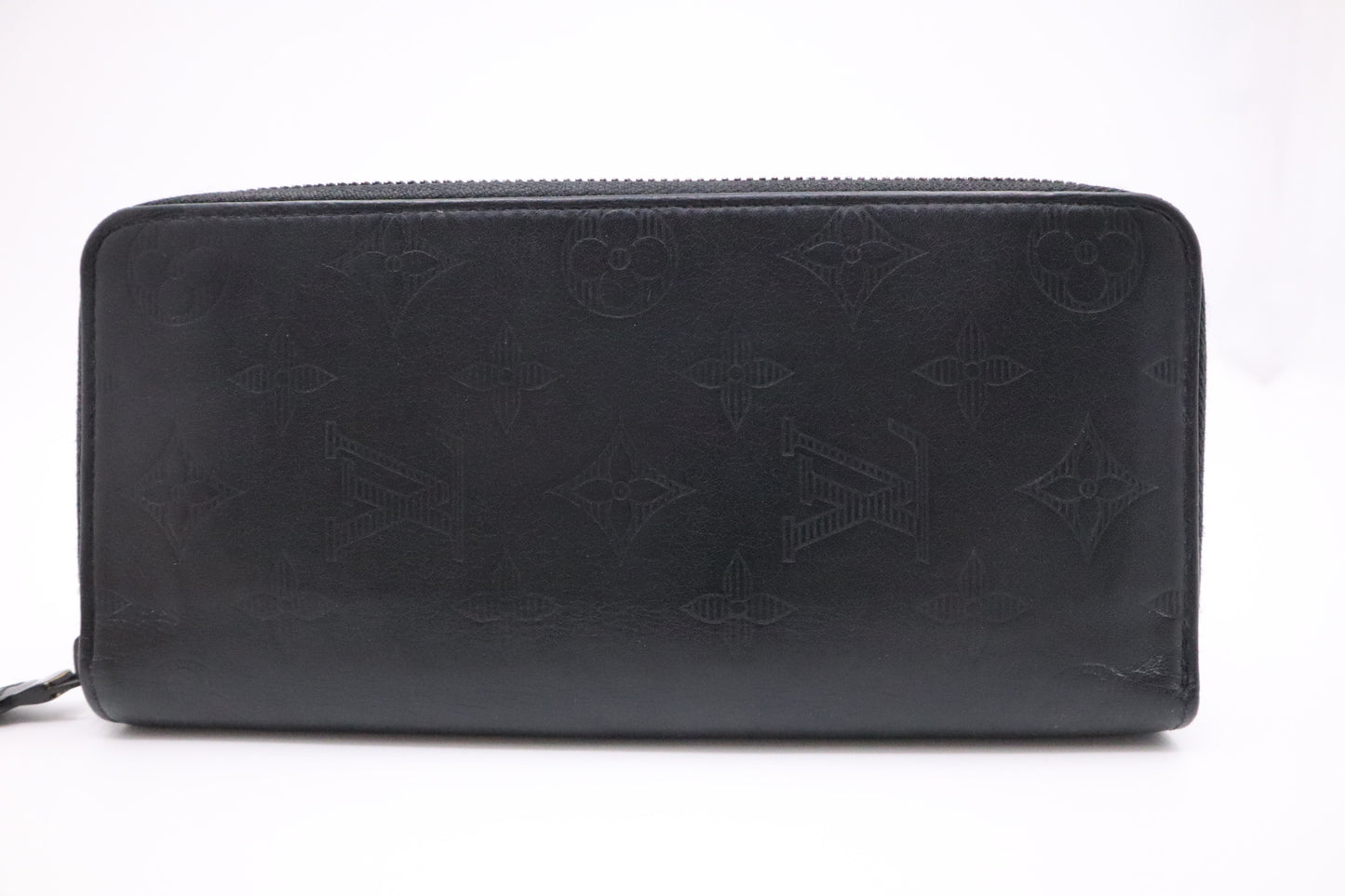 Louis Vuitton Long Zippy Wallet in Shadow Leather