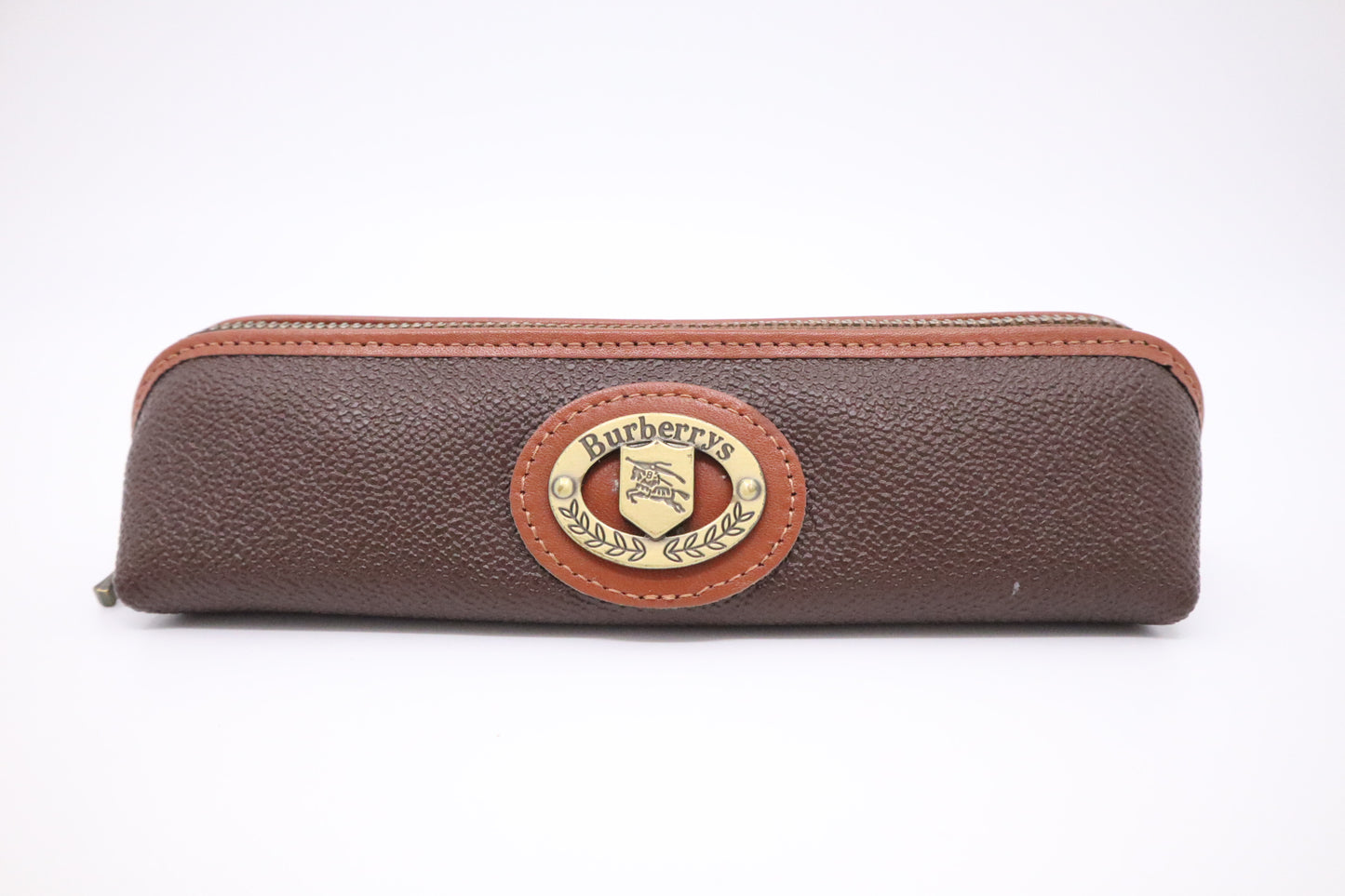 Burberry Pen Case in Brown Leather