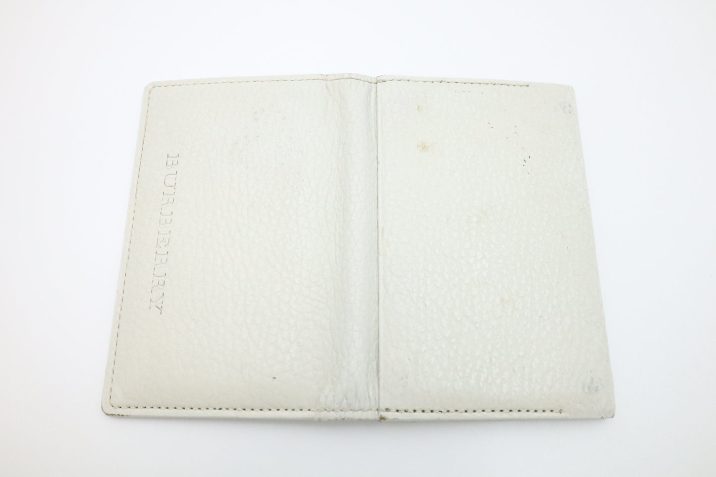 Burberry Card Case in Ivory Leather