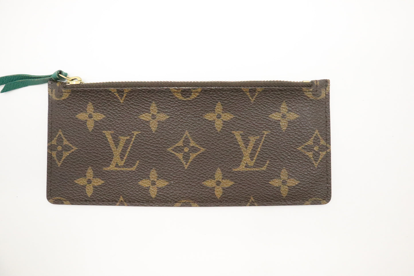 Louis Vuitton Emilie Long Wallet in Green and Monogram Canvas