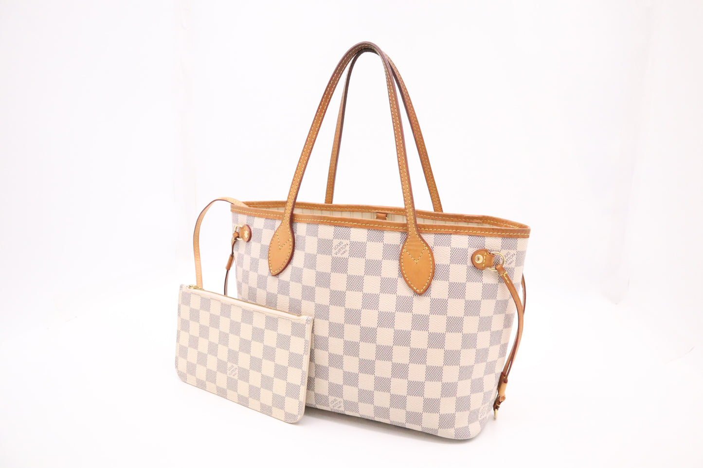 Louis Vuitton Neverfull PM in Damier Azur Canvas