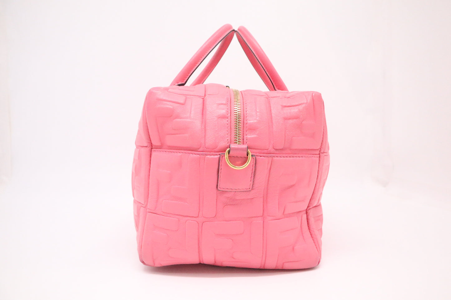 Fendi Boston Bag in Pink Leather