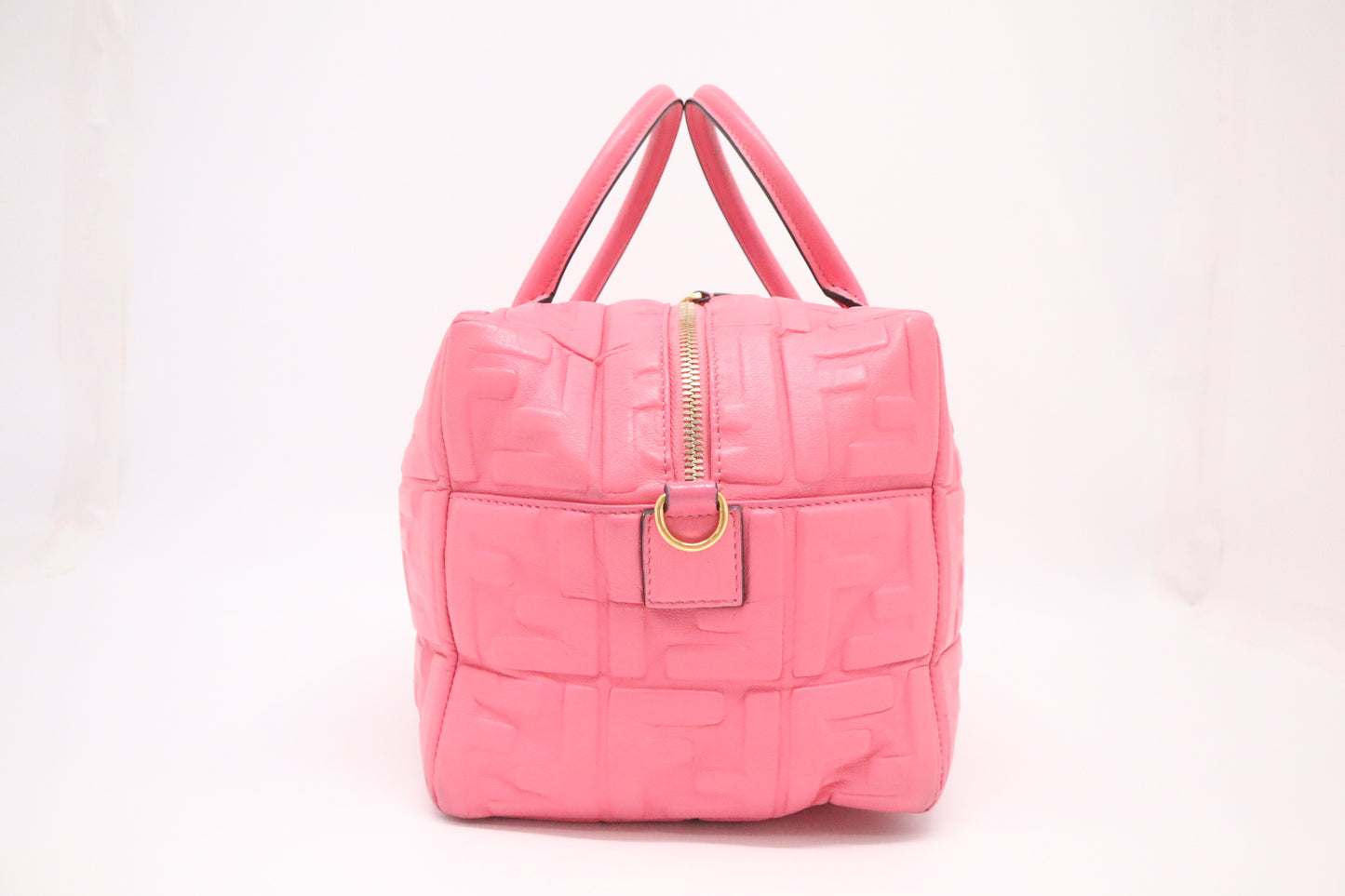 Fendi Boston Bag in Pink Leather