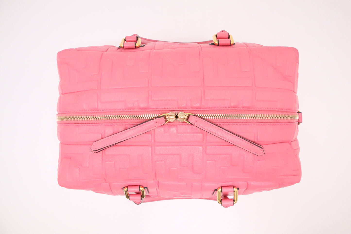 Fendi Boston Bag in Pink Leather