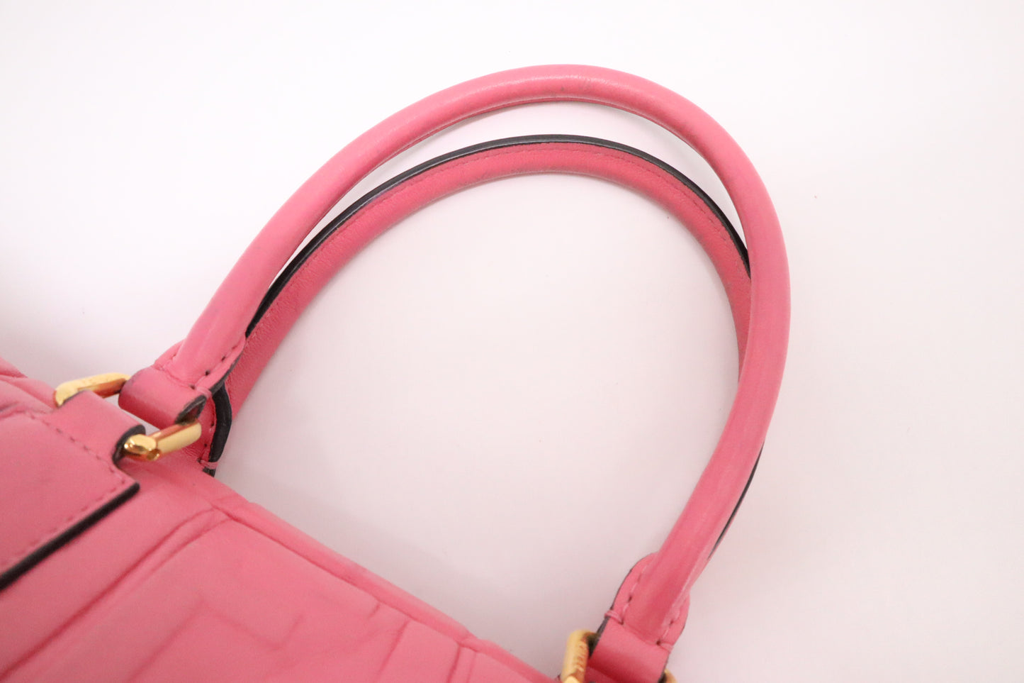 Fendi Boston Bag in Pink Leather