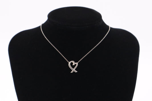 Tiffany & Co. Loving Heart Necklace in Sterling Silver