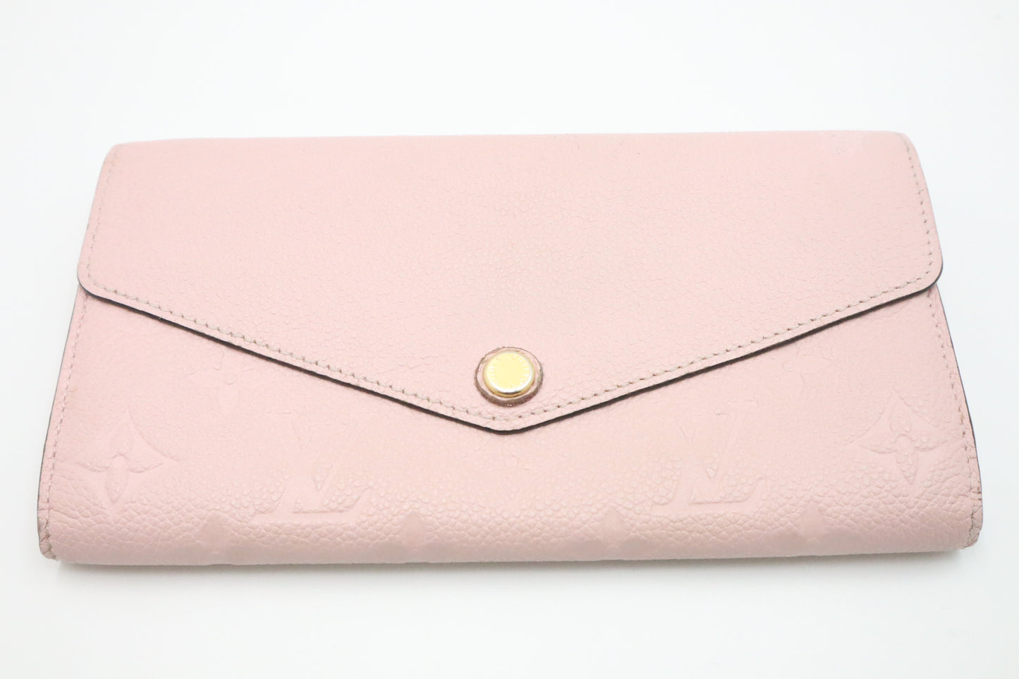 Louis Vuitton Sarah Wallet in Pink Empreinte Leather