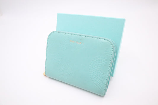 Tiffany&Co. Zip Around Wallet in Tiffany Blue Leather