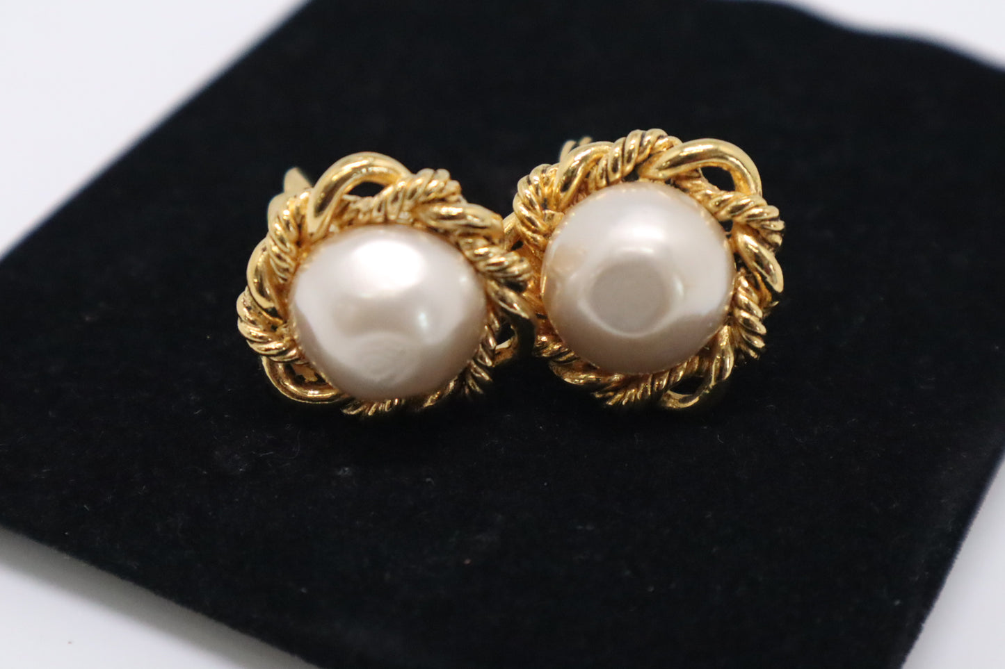 Chanel Pearl Earrings