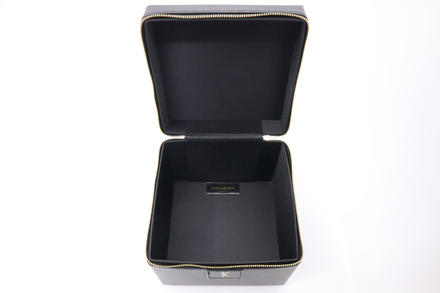 YSL Saint Laurent Vanity Case in Black Leather