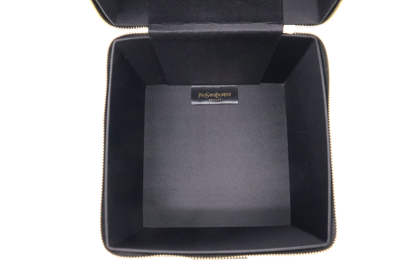 YSL Saint Laurent Vanity Case in Black Leather