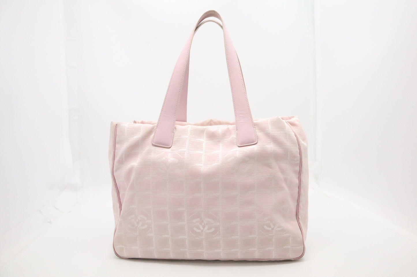 Chanel New Travel Line Tote in Pink Canvas