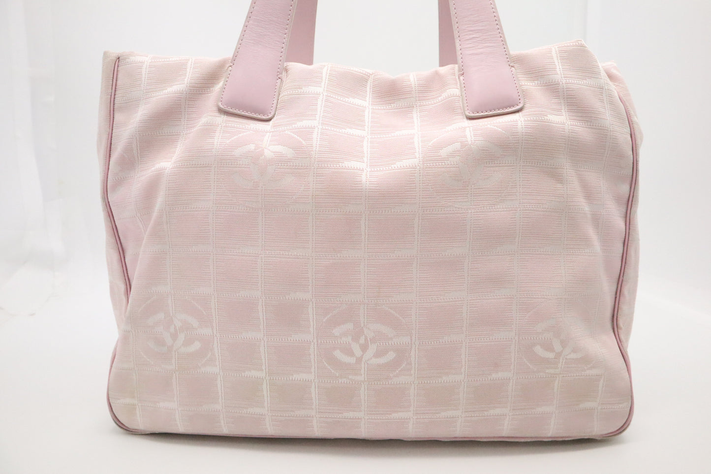 Chanel New Travel Line Tote in Pink Canvas