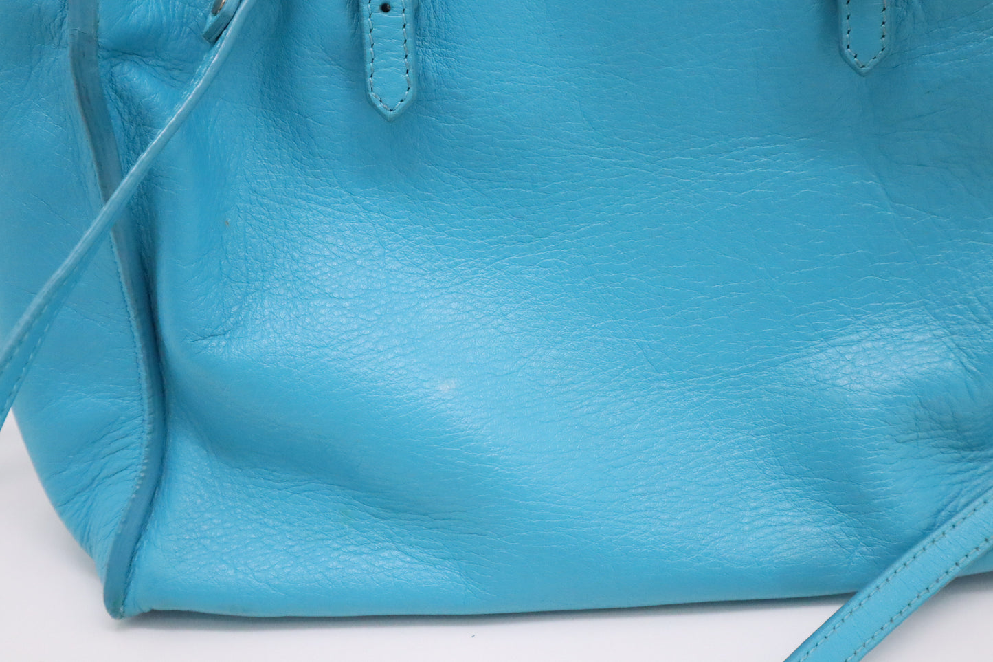 Balenciaga Papier Handbag in Blue Leather