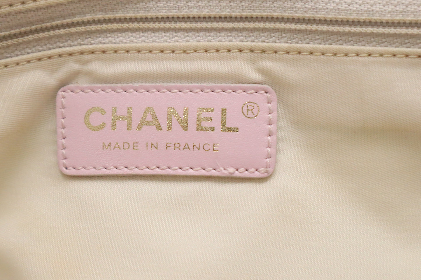 Chanel New Travel Line Tote in Pink Canvas