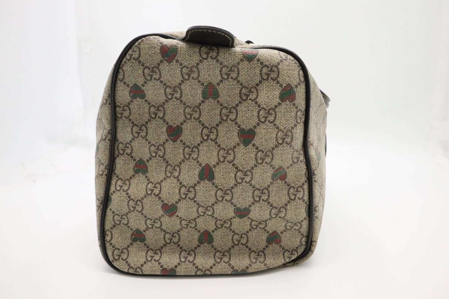 Gucci Boston Bag in GG Supreme Hearts Canvas