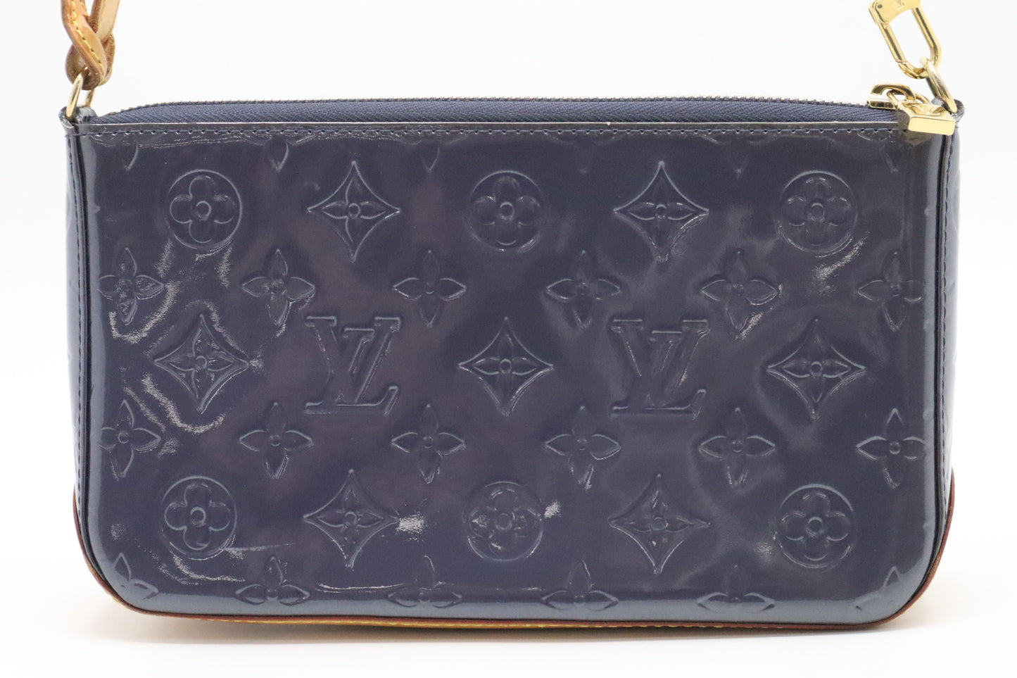 Louis Vuitton Mallory Pochette in Indigo Vernis Leather